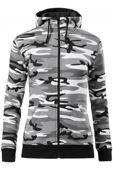 Sweat camouflage femme - gris camouflage, XL
