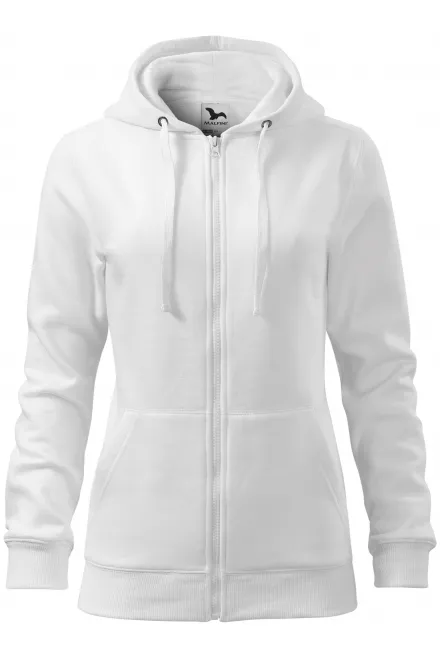 Sweat femme à capuche - blanche, XS