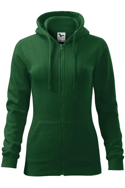 Sweat femme à capuche - bouteille verte, XS