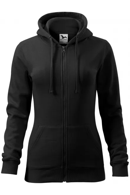 Sweat femme à capuche - noir, XS