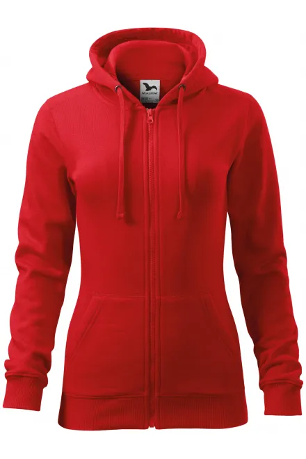 Sweat femme à capuche - rouge, XS