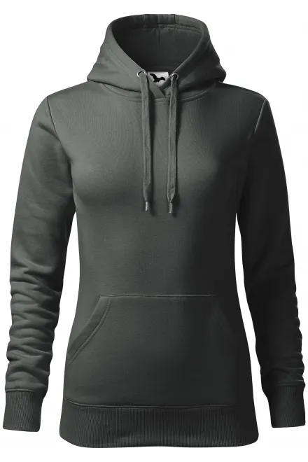 Sweat femme à capuche sans zip - ardoise sombre, L