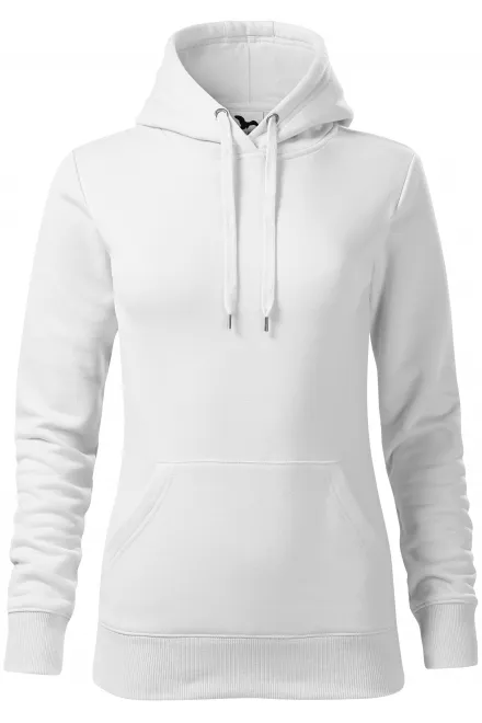 Sweat femme à capuche sans zip - blanche, L