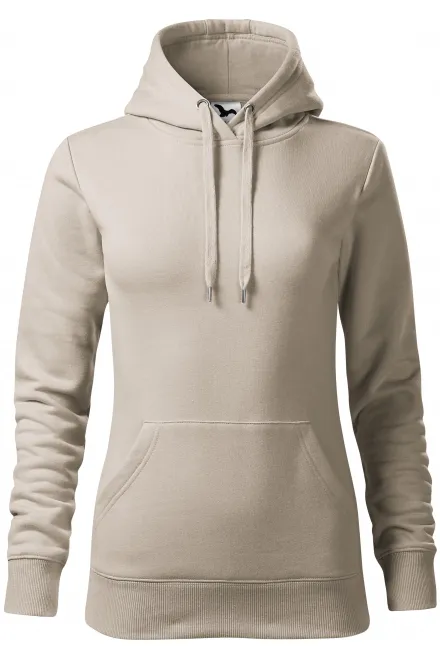 Sweat femme à capuche sans zip - gris glacé, L