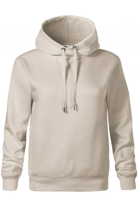 Sweat femme confortable à capuche - gris glacé, XS