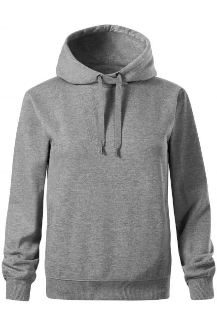 Sweat femme confortable à capuche - marbre gris foncé, XS