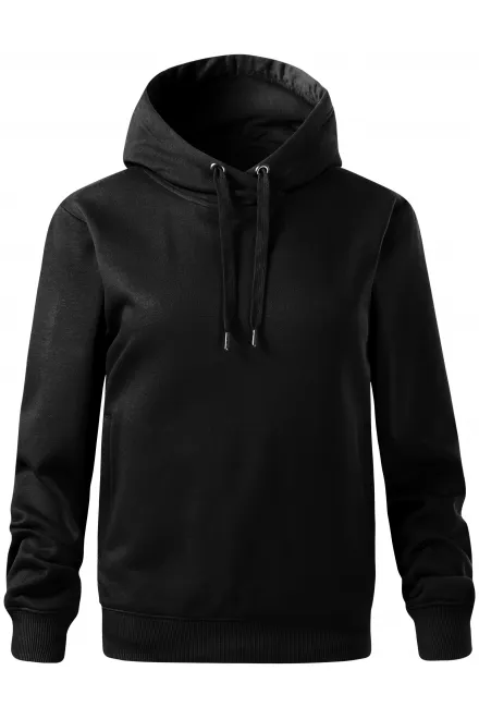 Sweat femme confortable à capuche - noir, XS