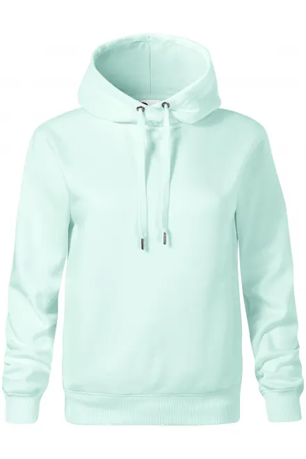 Sweat femme confortable à capuche - vert glace, XS