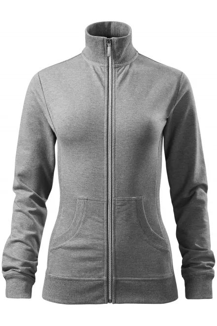 Sweat femme sans capuche - marbre gris foncé, S