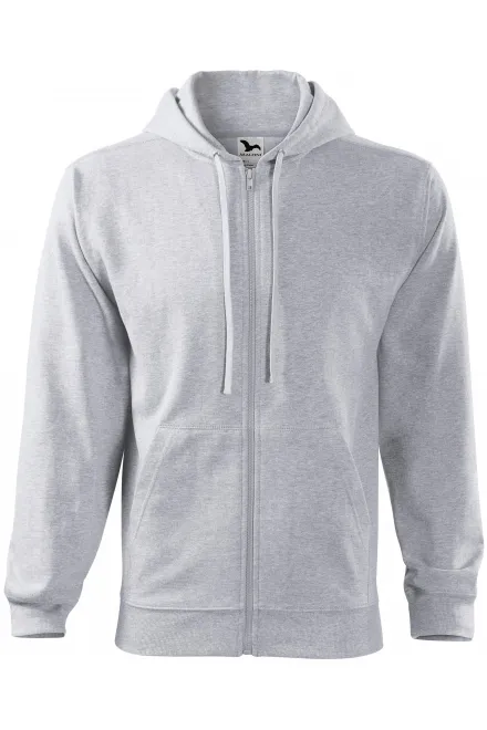 Sweat homme à capuche - marbre gris clair, 3XL