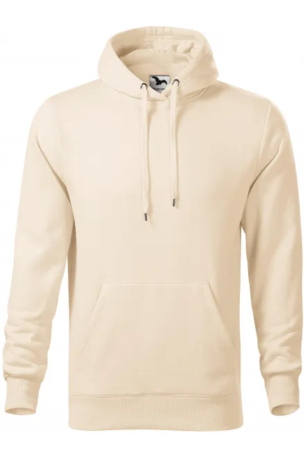 Sweat homme à capuche sans zip - amande, S