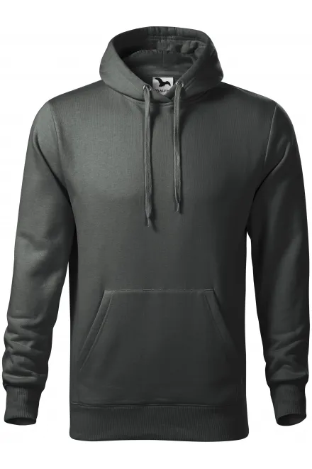 Sweat homme à capuche sans zip - ardoise sombre, S