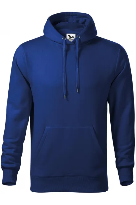 Sweat homme à capuche sans zip - bleu royal, S