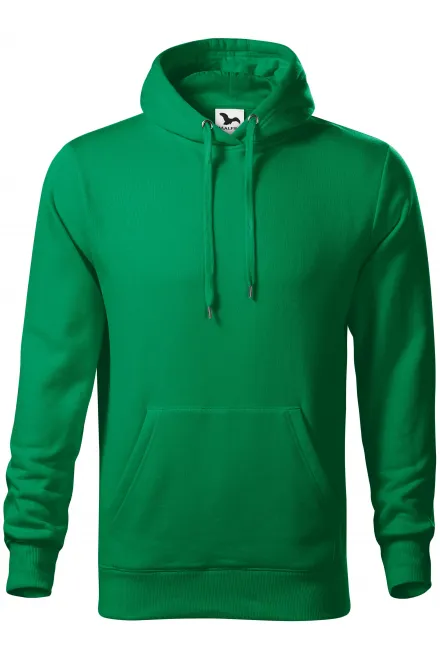 Sweat homme à capuche sans zip - herbe verte, S