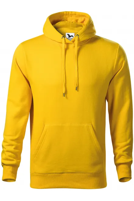 Sweat homme à capuche sans zip - jaune, S