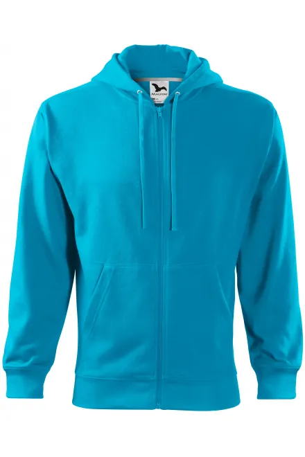 Sweat homme à capuche - turquoise, 3XL