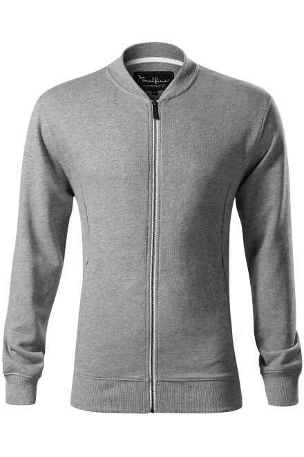 Sweat homme avec poches cachées - marbre gris foncé, XL