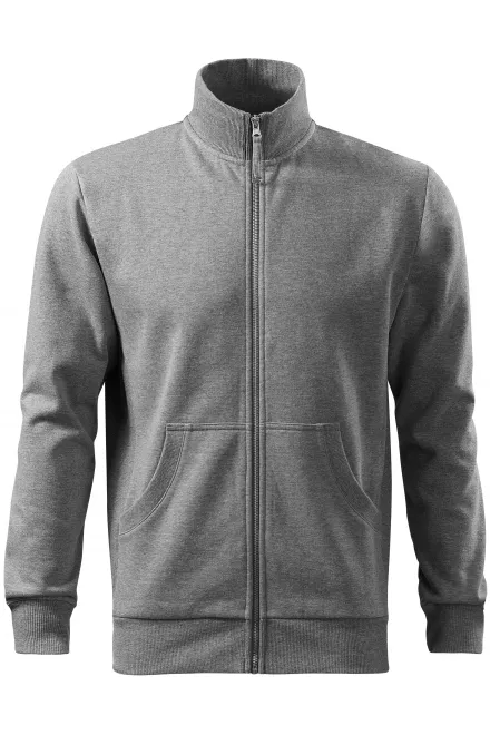 Sweat homme simple sans capuche - marbre gris foncé, XL