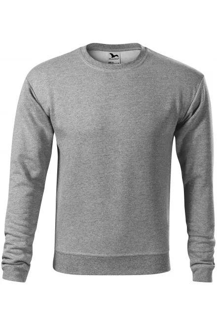 Sweat-shirt homme/enfant sur la tête, sans capuche - marbre gris foncé, M