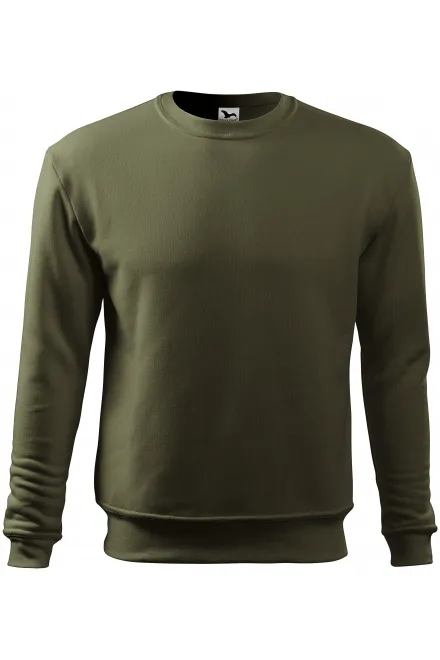 Sweat-shirt homme/enfant sur la tête, sans capuche - military, M
