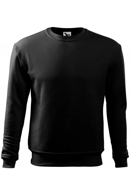 Sweat-shirt homme/enfant sur la tête, sans capuche - noir, M