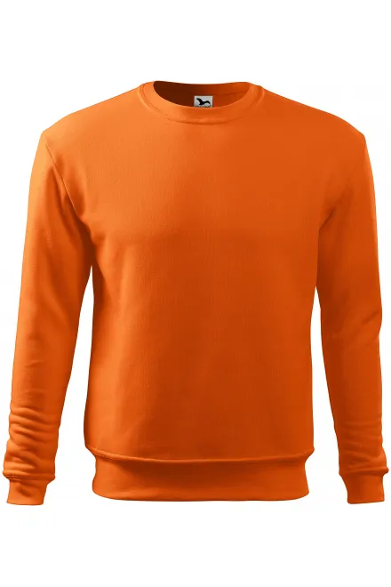 Sweat-shirt homme/enfant sur la tête, sans capuche - orange, M