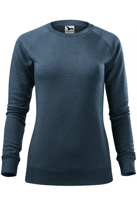Sweat simple femme - marbre denim foncé, XS