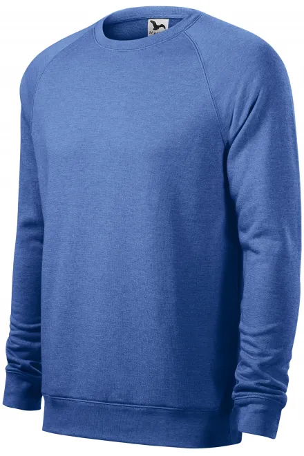 Sweat simple homme, marbre bleu