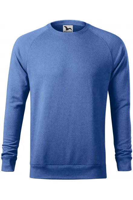 Sweat simple homme - marbre bleu, L