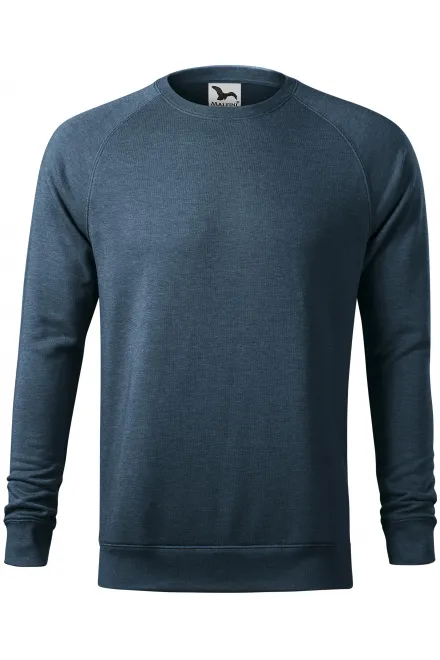 Sweat simple homme - marbre denim foncé, L