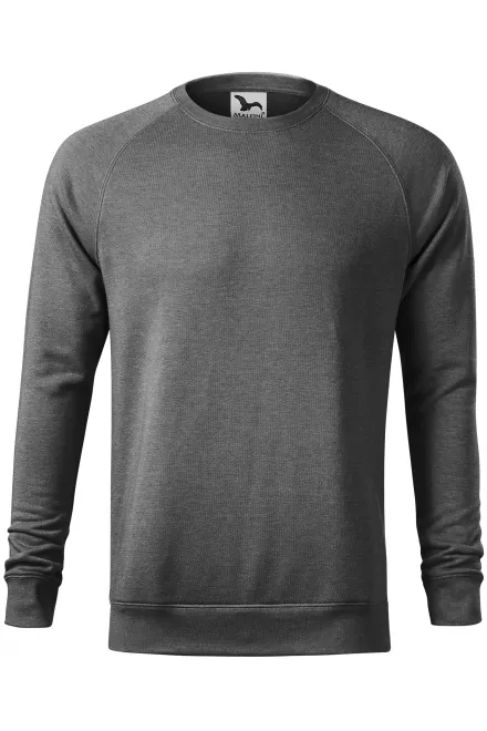 Sweat simple homme - marbre noir, L