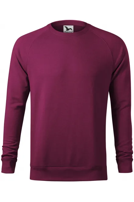 Sweat simple homme - marbre prune, L