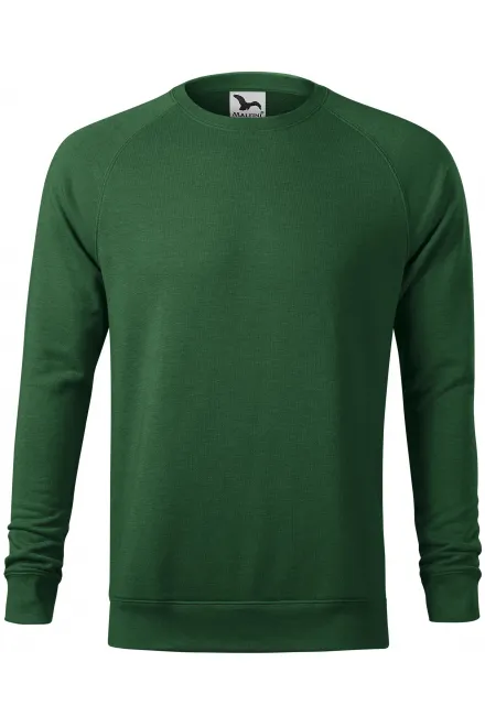 Sweat simple homme - marbre vert bouteille, L