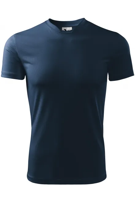 T-shirt à encolure asymétrique - bleu foncé, XL