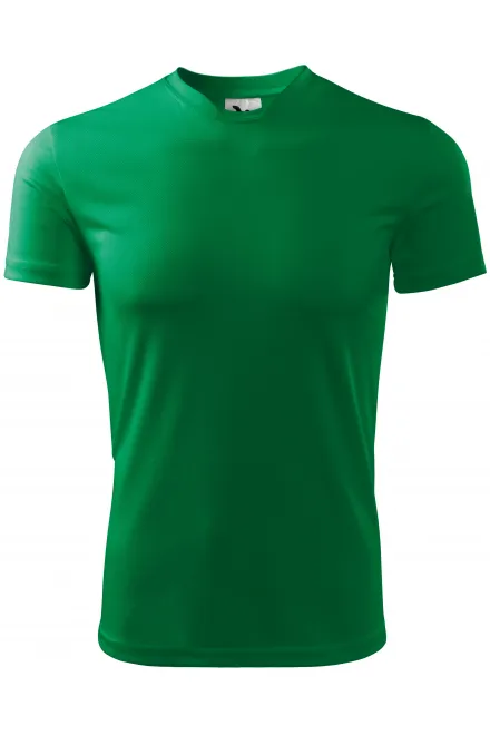 T-shirt à encolure asymétrique - herbe verte, XL