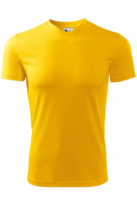 T-shirt à encolure asymétrique - jaune, XL