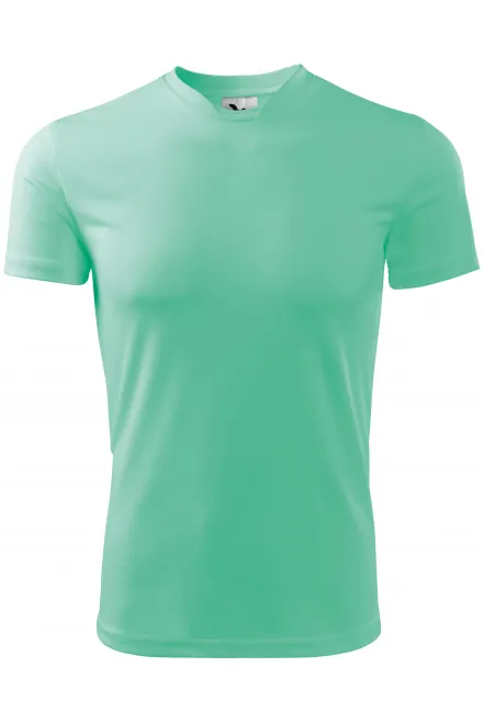 T-shirt à encolure asymétrique - menthe, XL