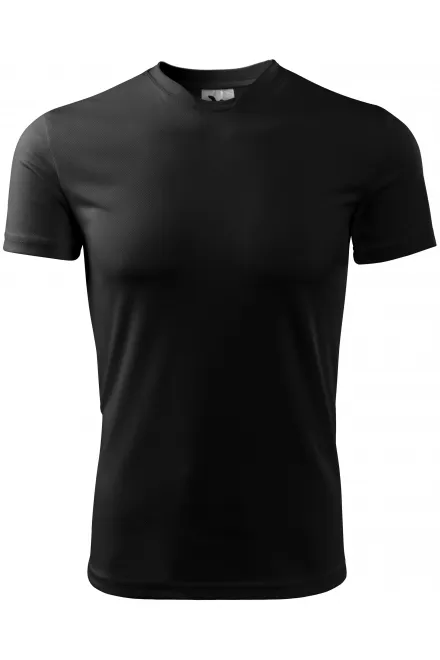 T-shirt à encolure asymétrique - noir, XL