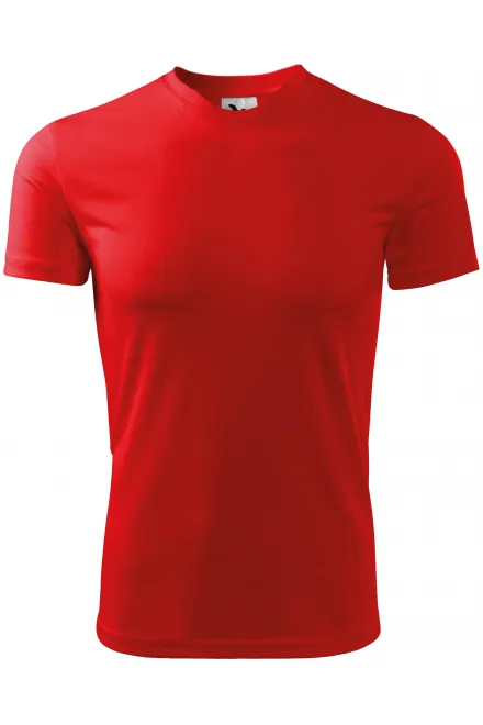 T-shirt à encolure asymétrique - rouge, XL