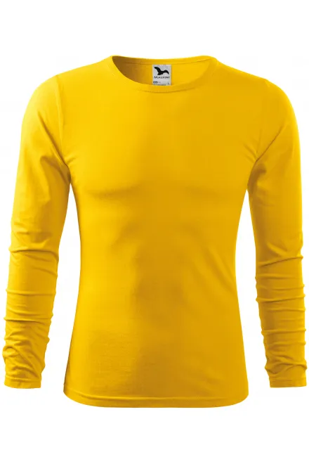 T-shirt à manches longues pour hommes - jaune, L
