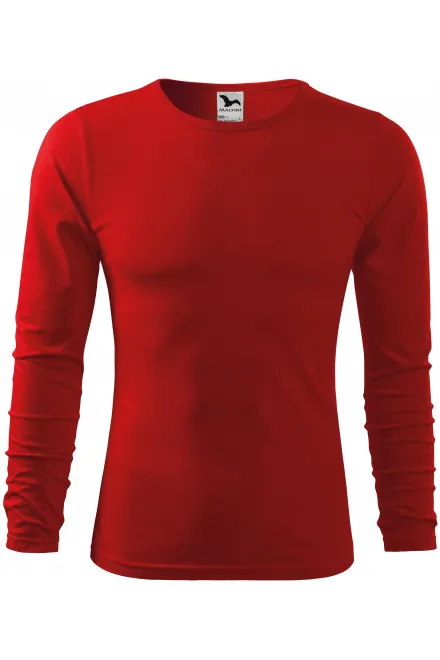 T-shirt à manches longues pour hommes - rouge, L