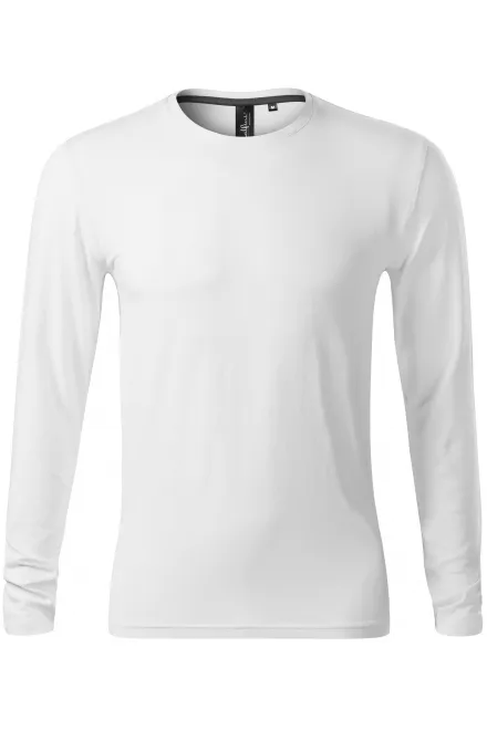 T-shirt ajusté à manches longues pour hommes - blanche, L
