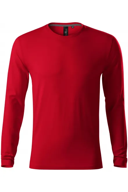 T-shirt ajusté à manches longues pour hommes - formula red, L