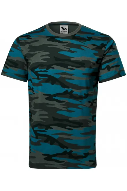 T-shirt camouflage - camouflage bleu, M