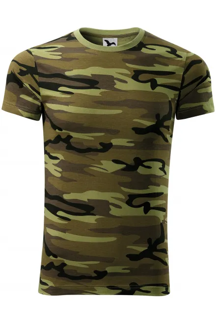 T-shirt camouflage - camouflage vert, M
