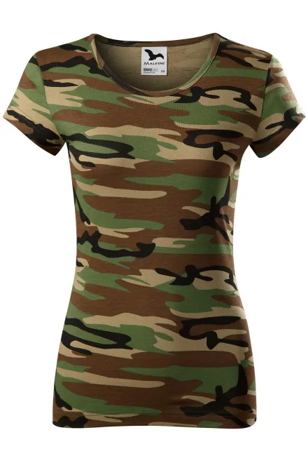 T-shirt camouflage femme - camouflage marron, S