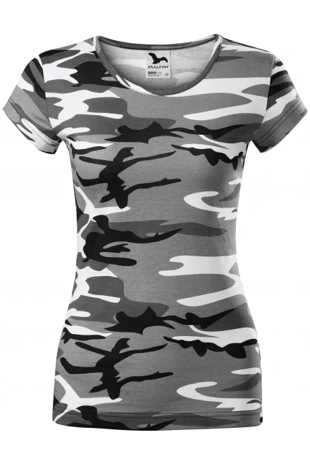 T-shirt camouflage femme - gris camouflage, S