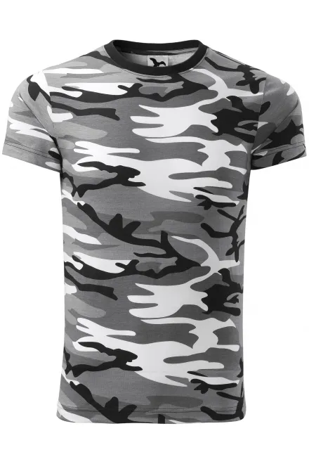T-shirt camouflage - gris camouflage, M