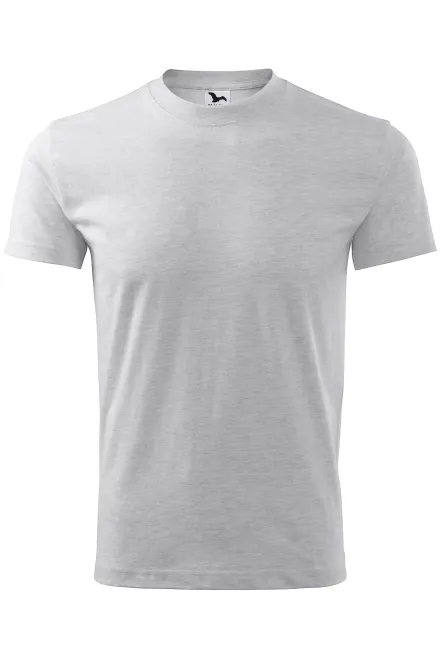 T-shirt classique - marbre gris clair, XL