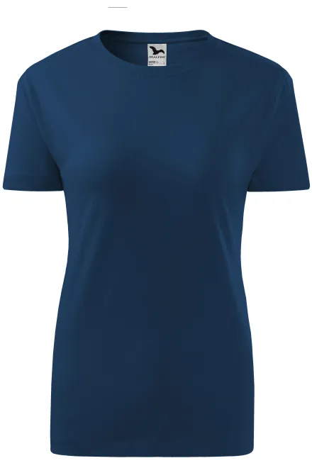 T-shirt classique pour femme - bleu nuit, XS